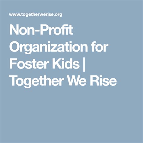 Non Profit Organization for Youth in Foster Care in South Los .
